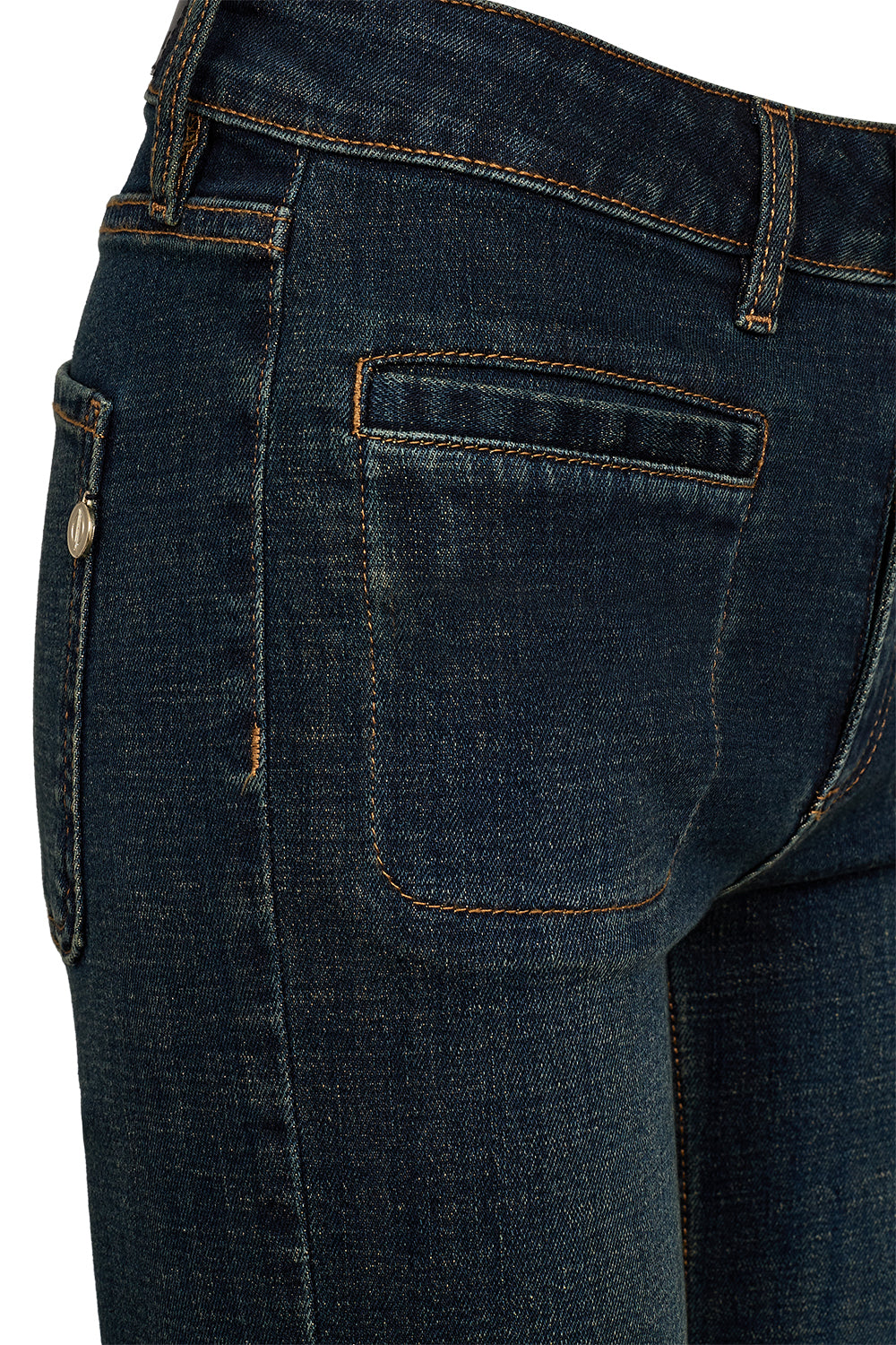Pieszak PD Cara Jeans Wash Vintage Aston 70s Denim Blå