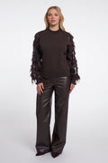 RINO & PELLE Janique Strikket Pullover Long Sleeves Peated