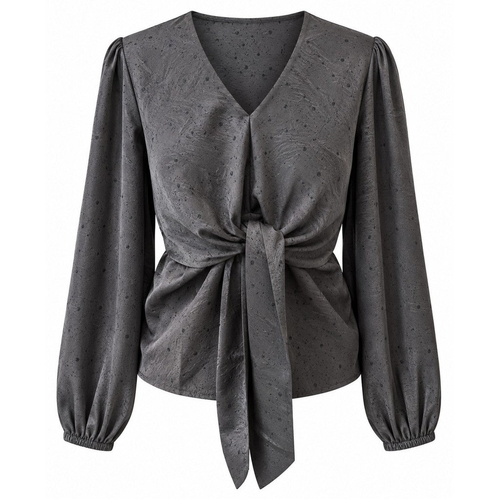 2 Biz Kana Bluse Taupe Grå