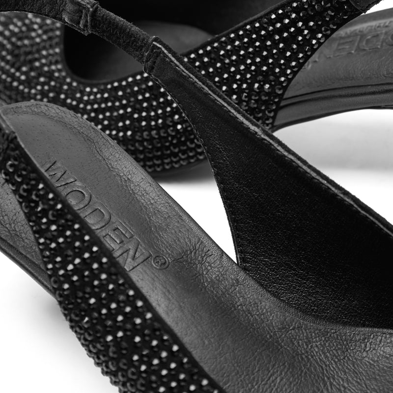 WODEN Maxine Stilet Slingback Crystal Sort