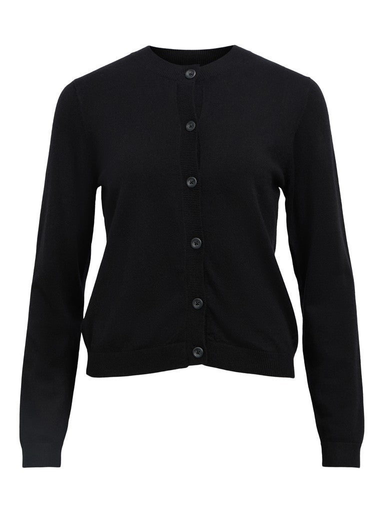 OBJECT THESS Kort Cardigan Sort