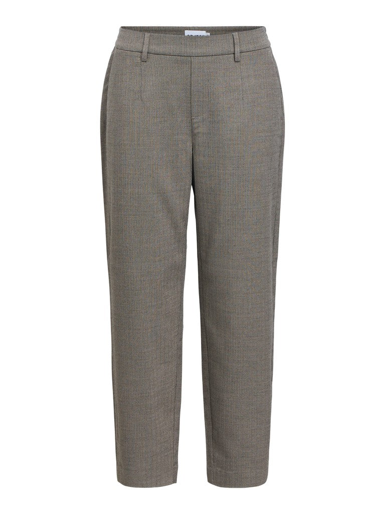 OBJECT LISA Slim Buks Grå Thin Beige