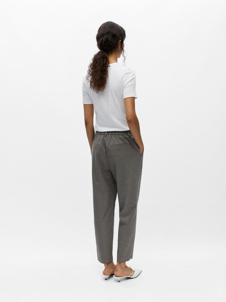 OBJECT LISA Slim Buks Grå Thin Beige