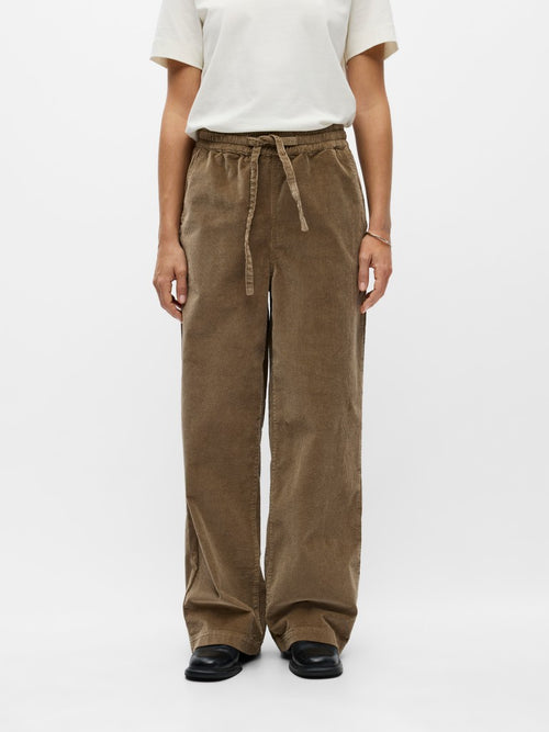 OBJECT HEIDA Buks Mid Waist Desert Taupe Brun