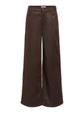 OBJECT LUCA ADDIE Jeans Coated 32 Chocolate Plum Brun