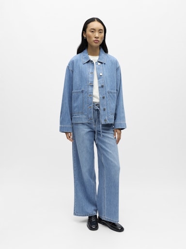 OBJECT OBROSIE Denim Jakke Lys Blå