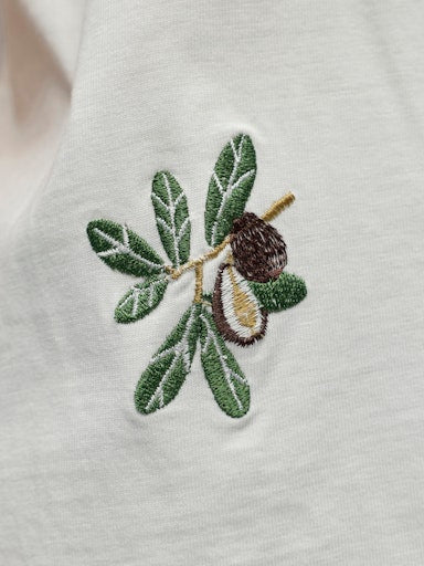 OBJECT LUNAI T-shirt Kortærmet Cloud Dancer Hvid