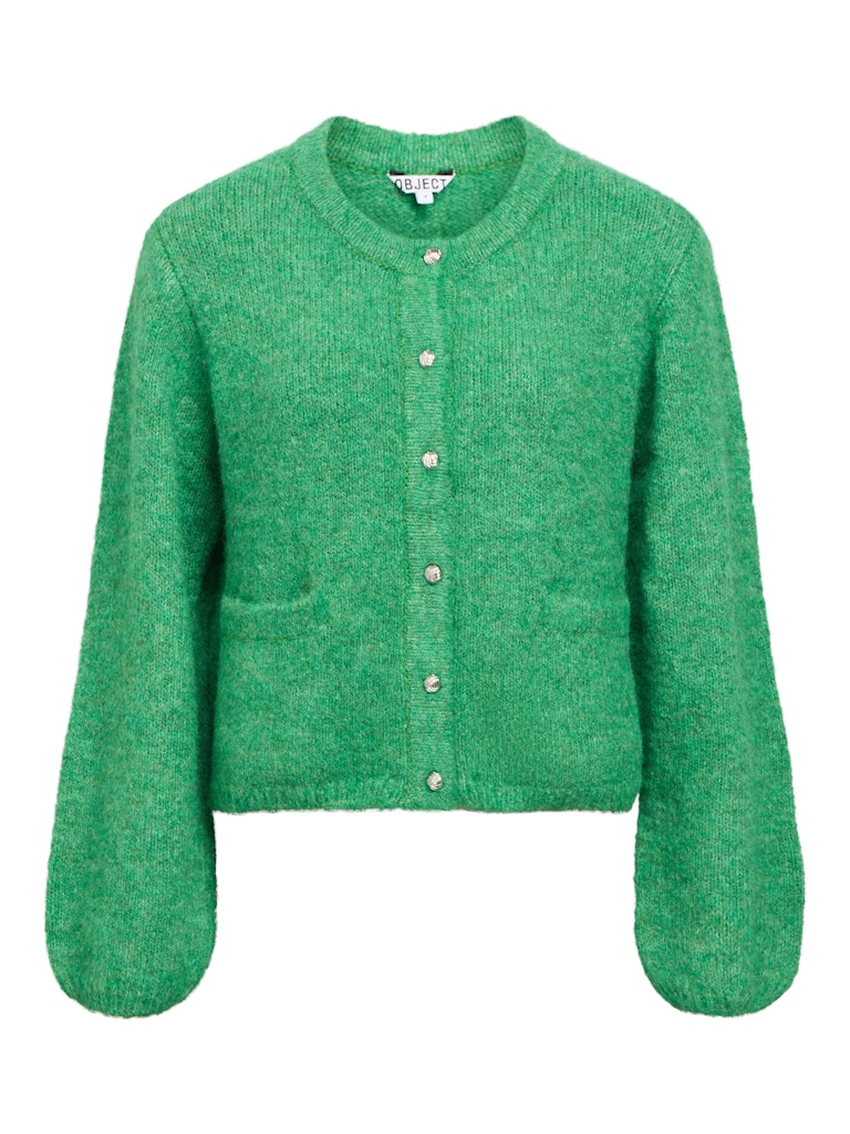 OBJECT SAGGIA RE Strik Cardigan Langærmet Medium Grøn