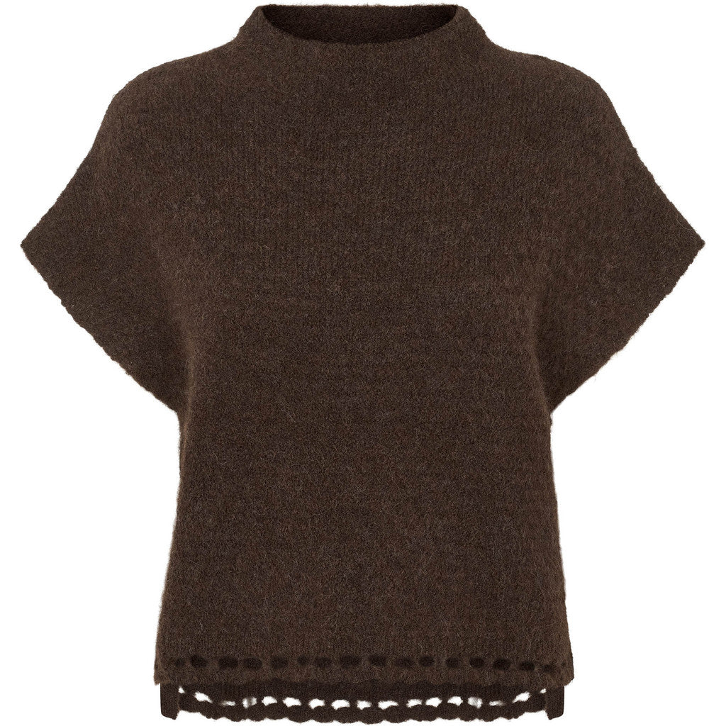 PBO Vallio Strik Vest Chocolate Brun