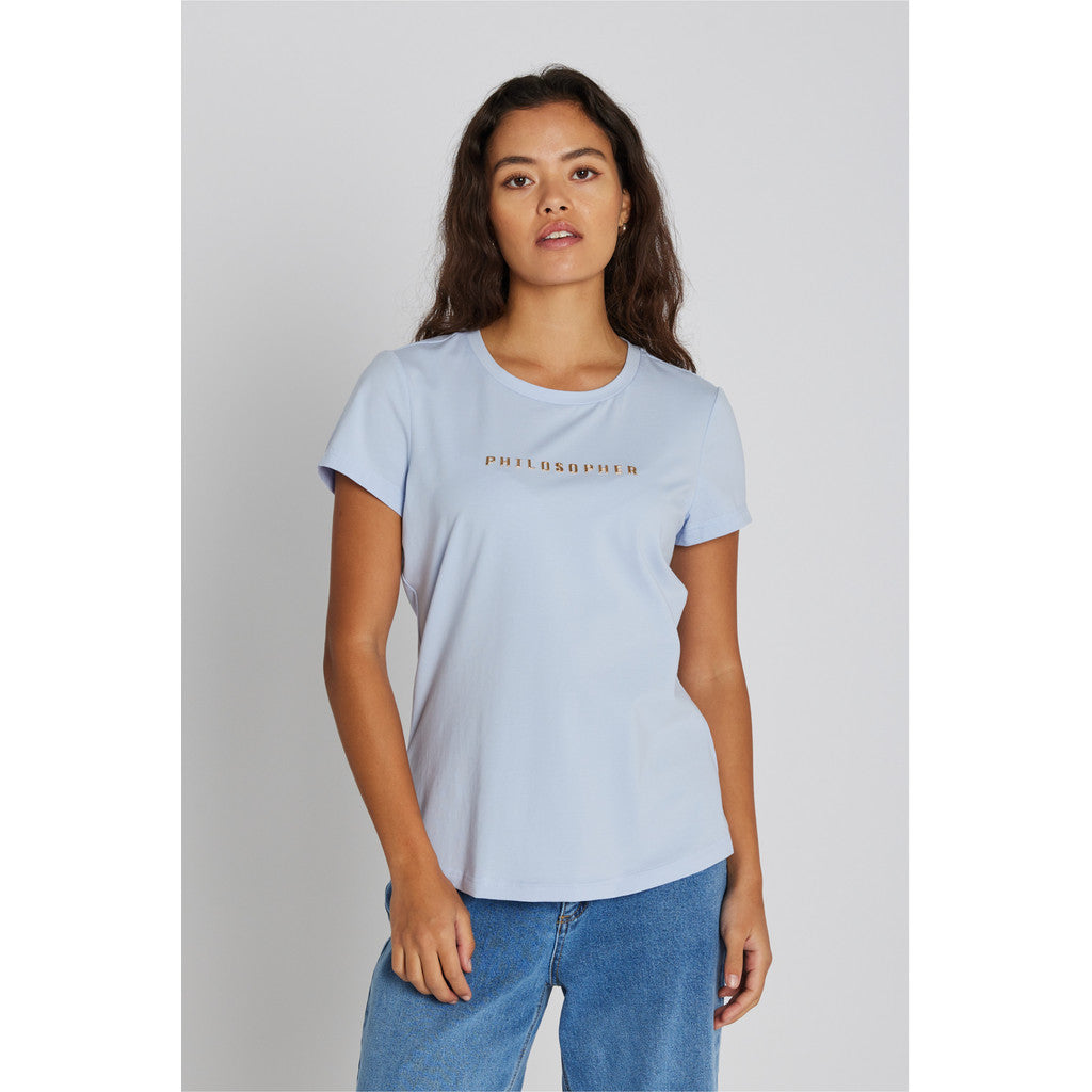 PBO Philosopher T-shirt Kortærmet Lys Blå