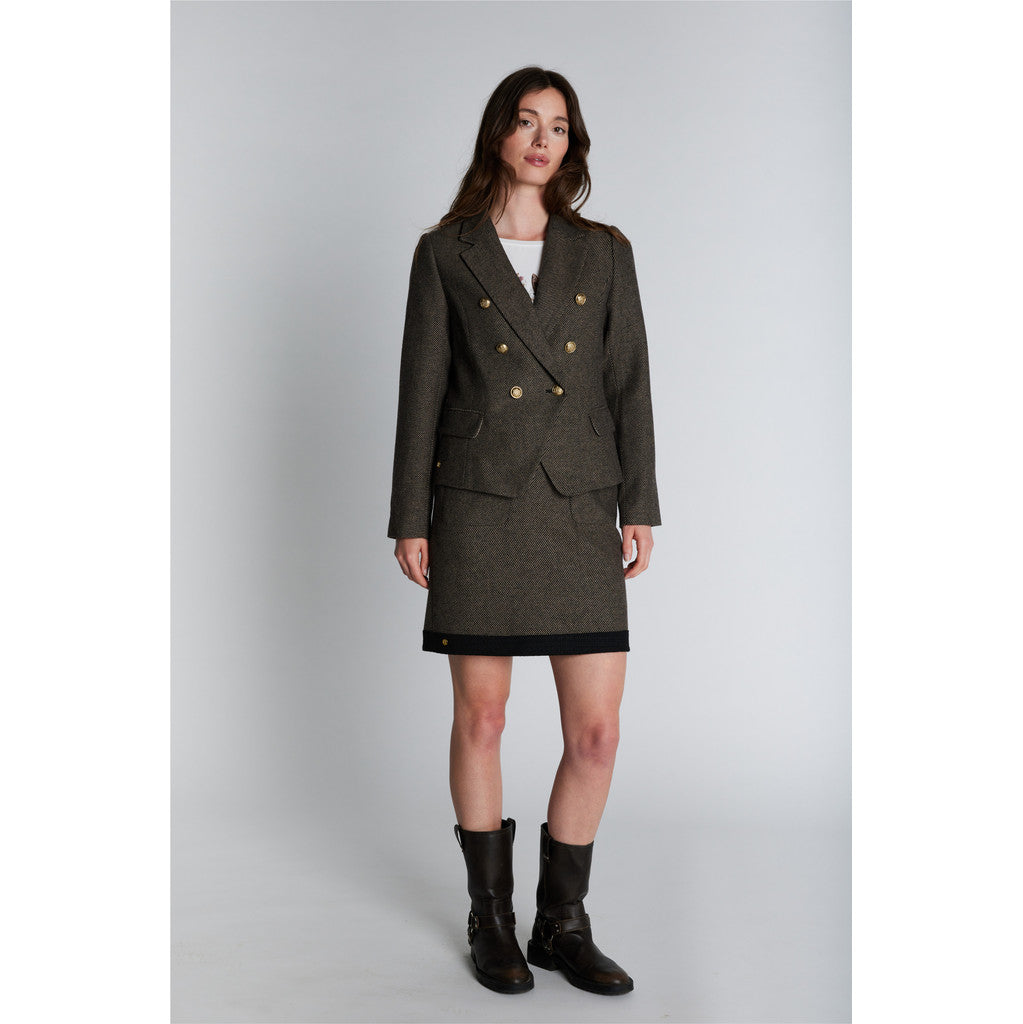 PBO Marmonti Nederdel Sort Beige