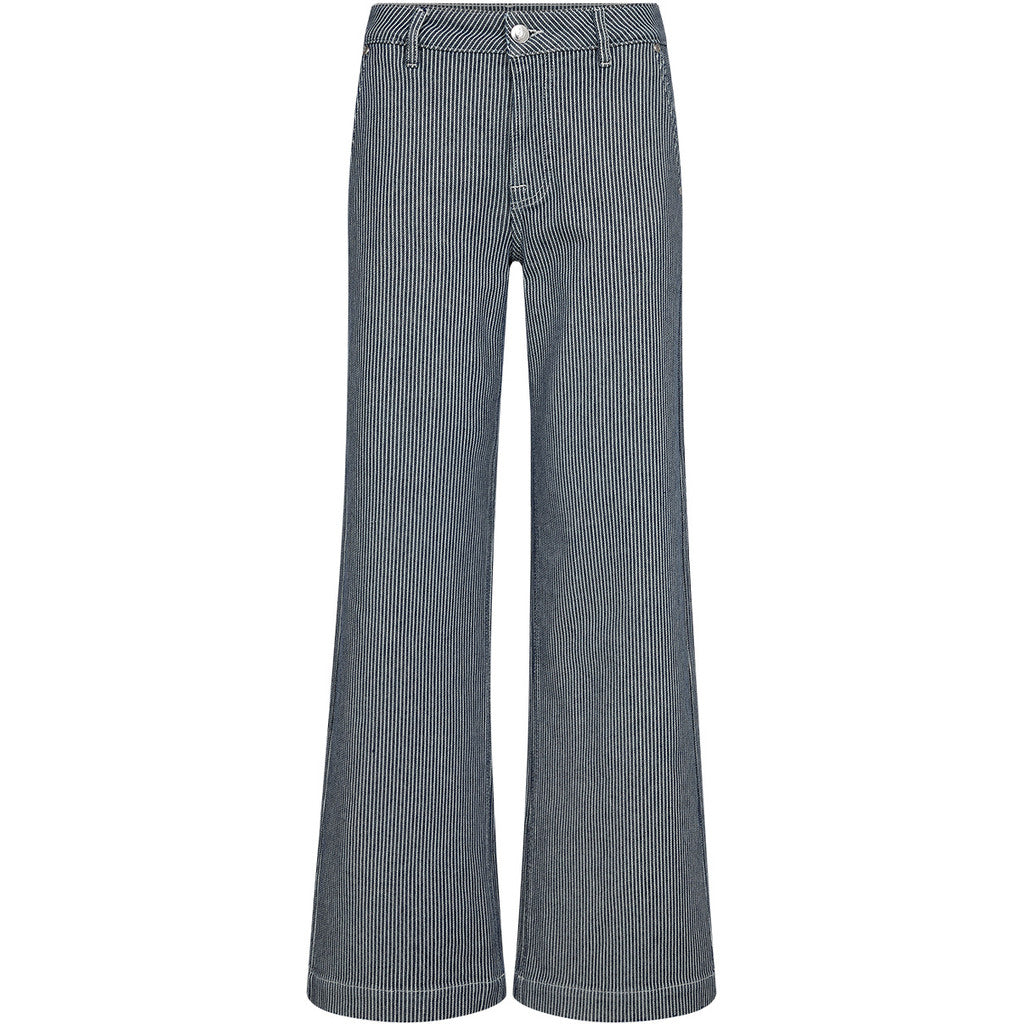 Pieszak PD Gilly French Jeans Stribet Ocean Blå