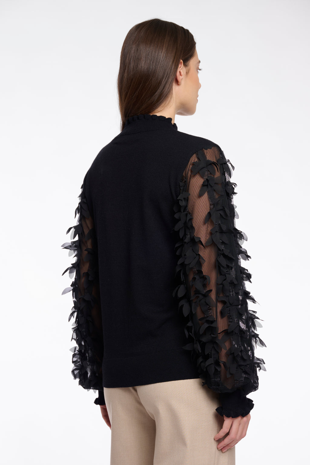 RINO & PELLE Romi Strikket Pullover Long Sleeves Sort
