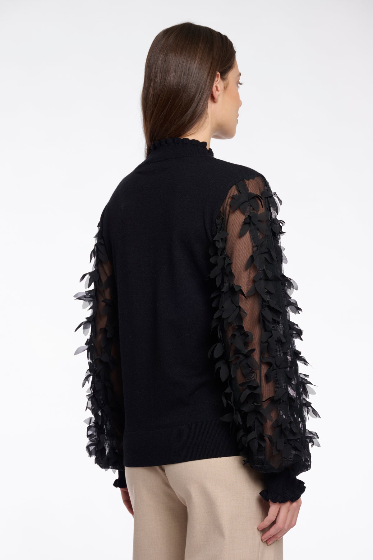 RINO & PELLE Romi Strikket Pullover Long Sleeves Sort