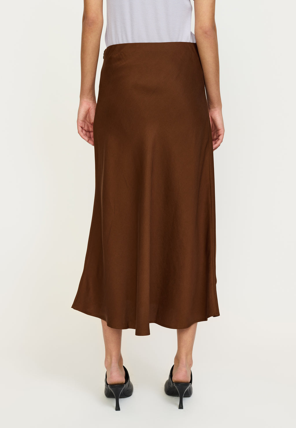 Soft Rebels Abia Midi Nederdel Downtown Brun