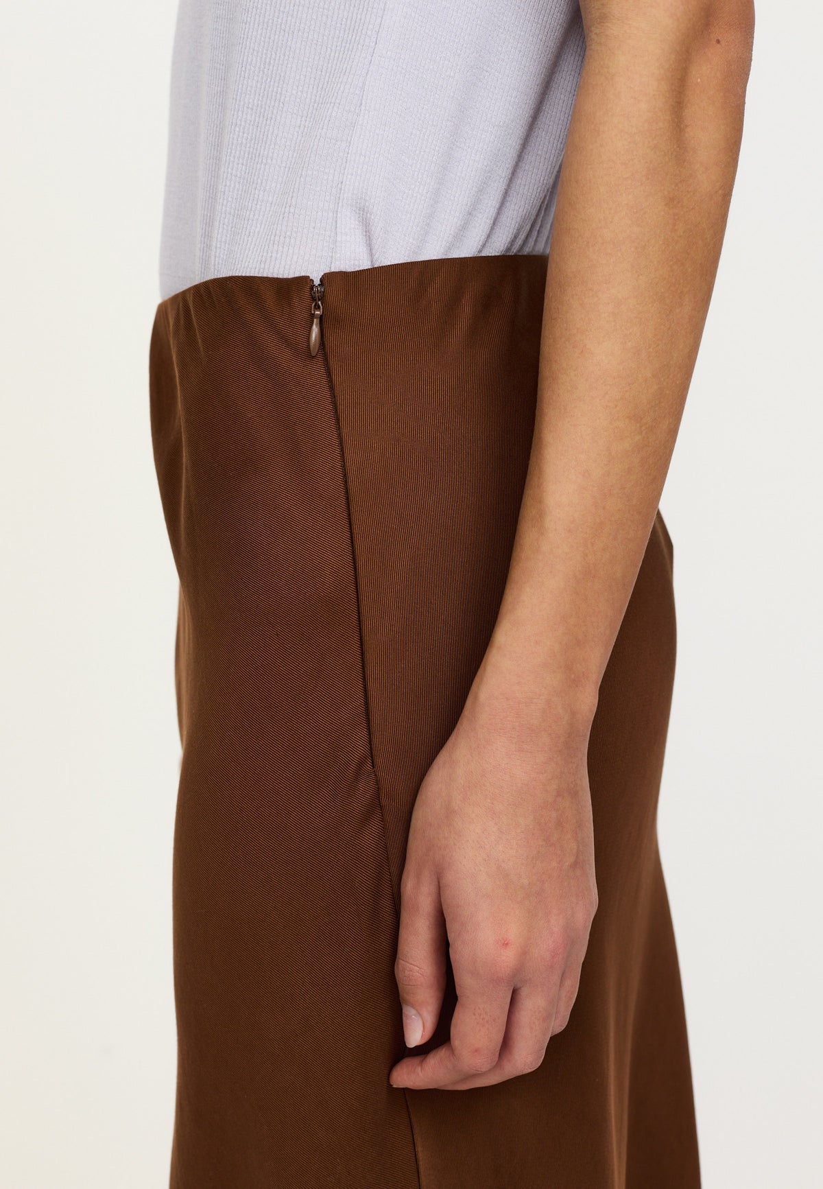 Soft Rebels Abia Midi Nederdel Downtown Brun
