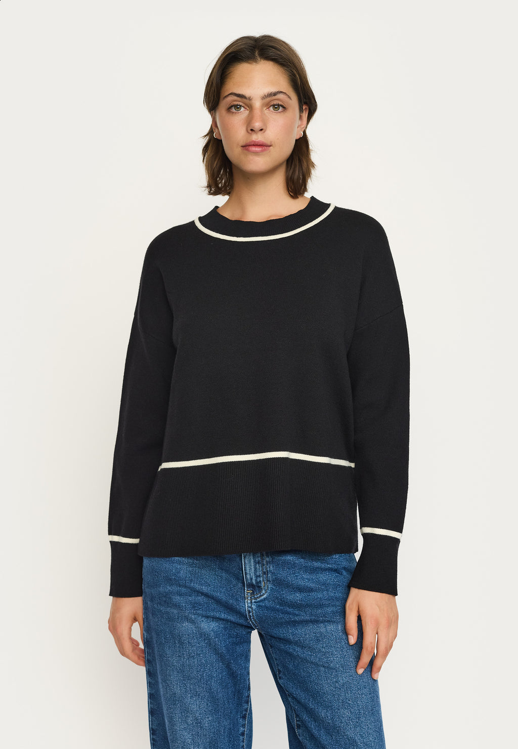 Soft Rebels Flora Strik Sort