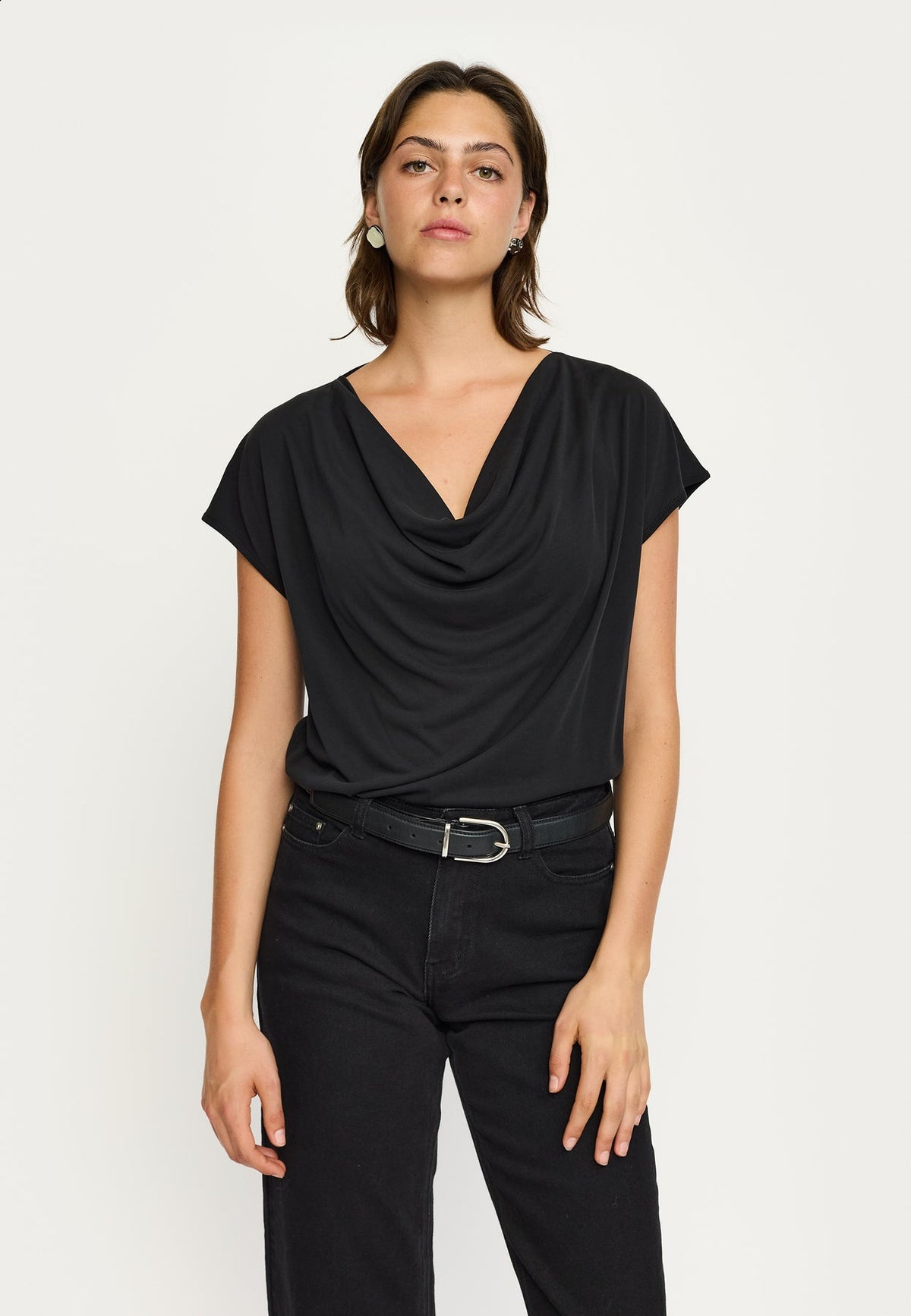 Soft Rebels Ella Top Draped Sort
