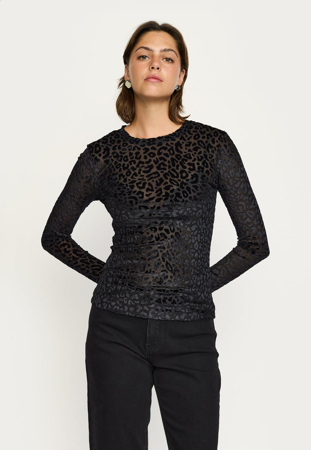 Soft Rebels Zaria Top Langærmet Sort