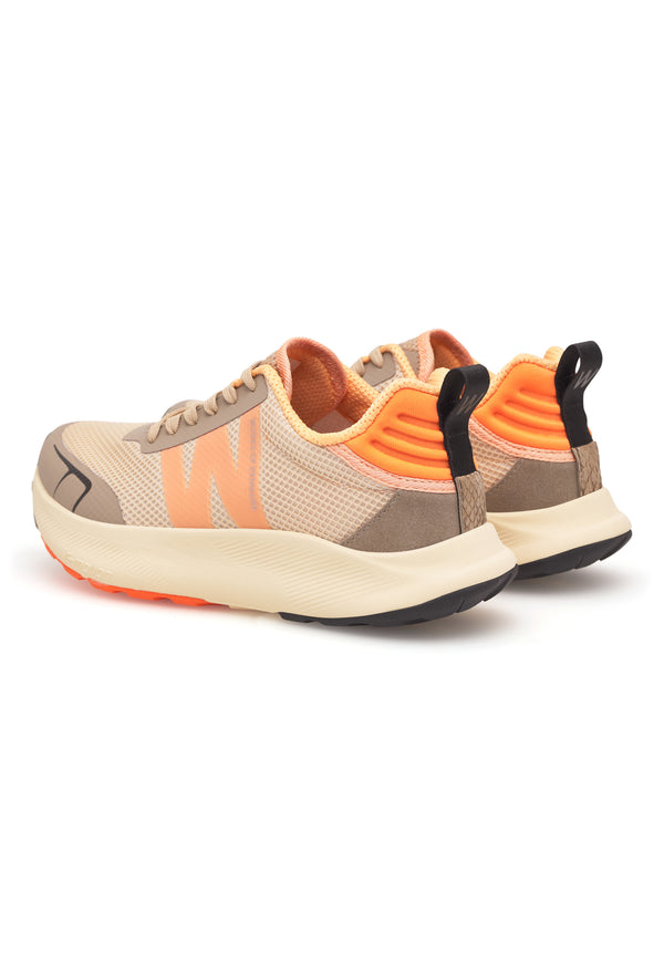 WODEN Sabine Sneak Coffee Brun Creme Tiger Orange