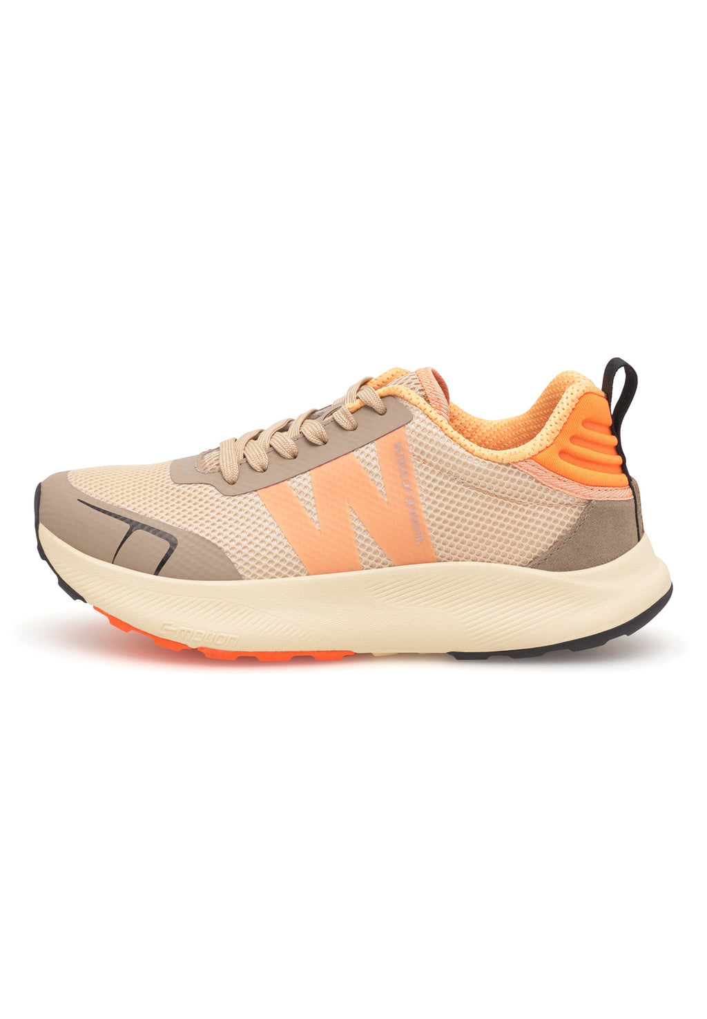 WODEN Sabine Sneak Coffee Brun Creme Tiger Orange