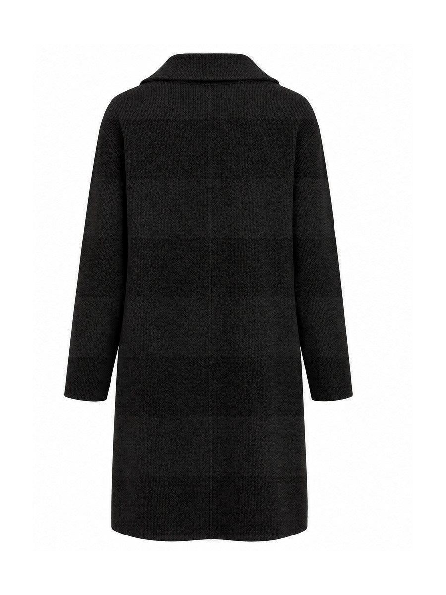 Marinello Karn Cardigan Lang Sort Sølv