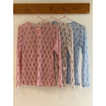 WILTO Aura Mesh Bluse Print Off White