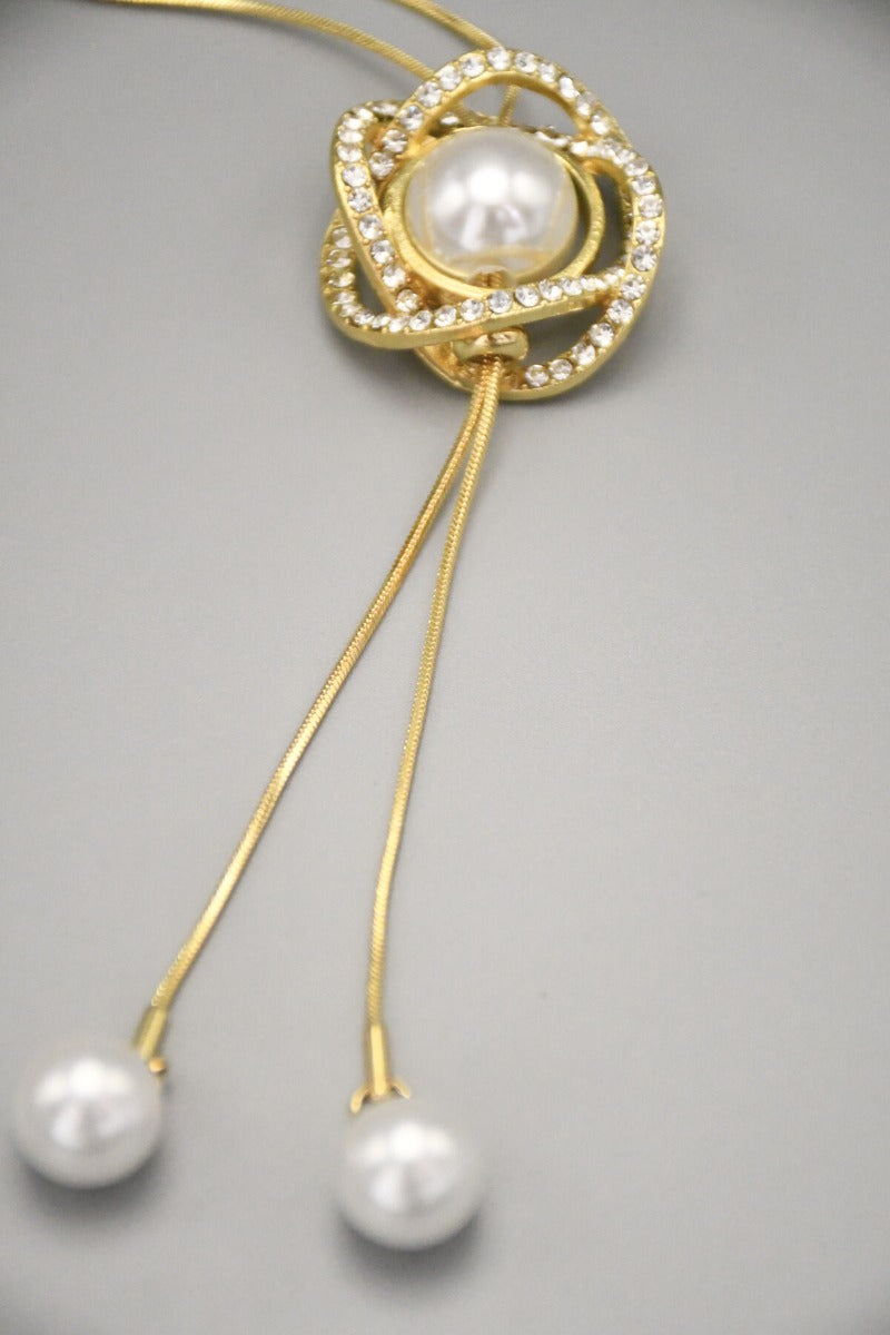 Löwenstein ROSA Halskæde Ring Perler Guld