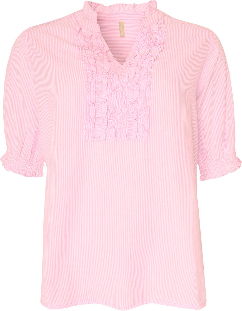 Ofelia Dagny Bluse Strib Pink