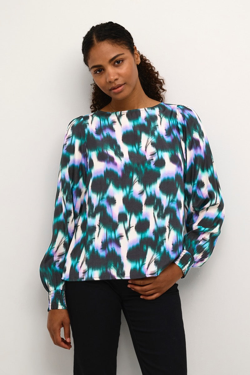 KAFFE Amilia Bluse Digital Flower