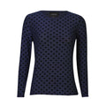 Liberte Mesh T-shirt Langærmet Flock Medium Hjerte Navy Blå