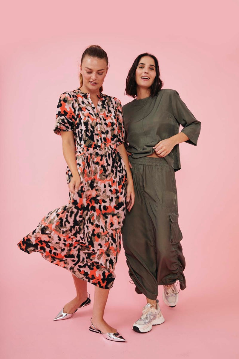 Freequent Wednesday Bluse Dusty Olive Grøn