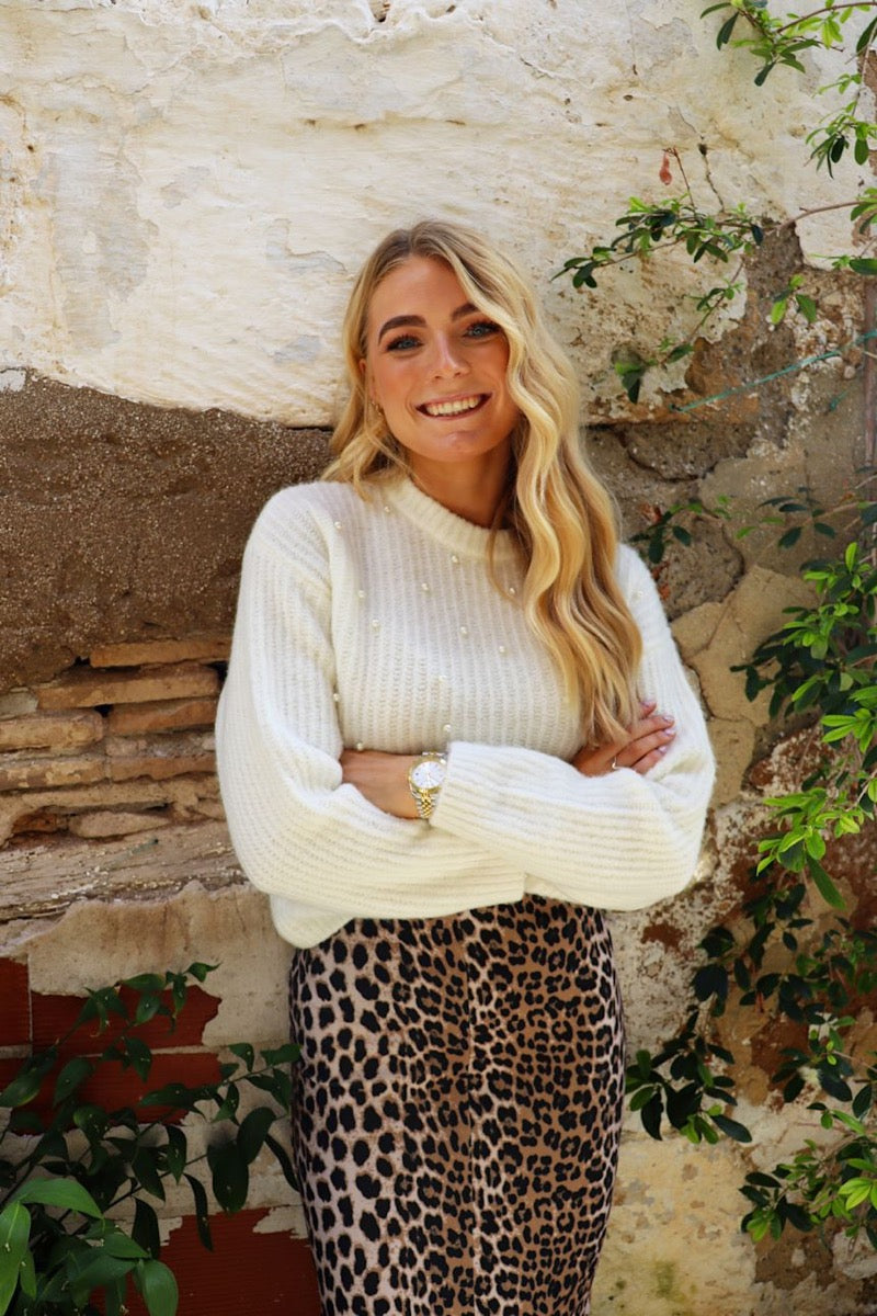 Liberte Fro Pearl Pullover Creme Pearl