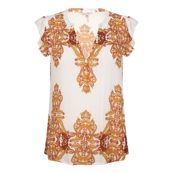 ESQUALO Bluse Paisley Print