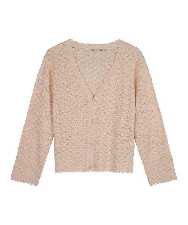 ESQUALO Cardigan Natural Beige