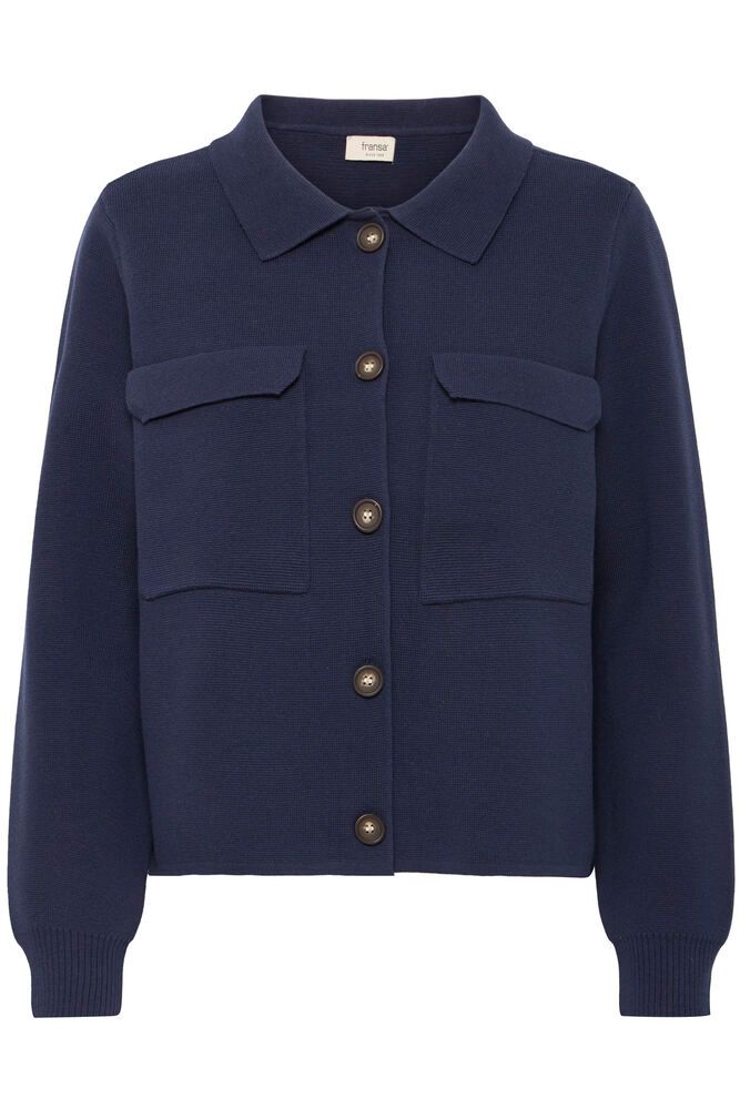 Fransa Ita 1 Cardigan Navy Blå