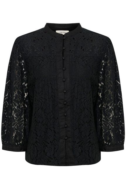 Cream Kaspis Lace Skjorte Pitch Sort