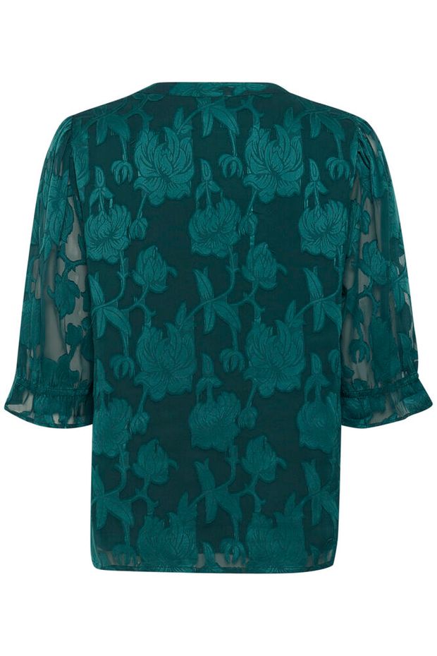 Cream Yana Bluse Ponderosa Pine Grøn