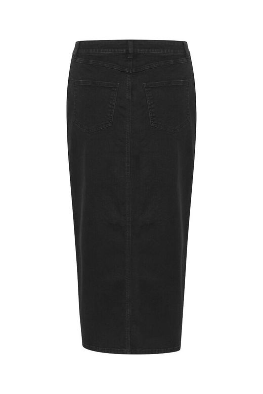 Kaffe Sinem HW Denim Nederdel Sort