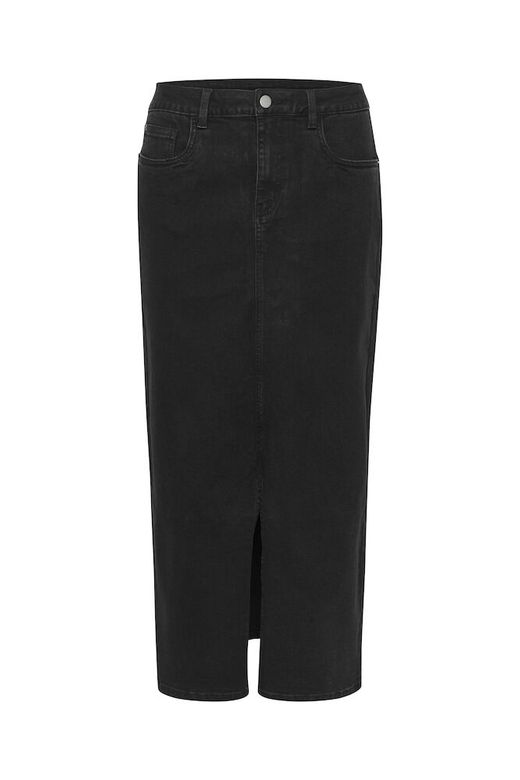 Kaffe Sinem HW Denim Nederdel Sort