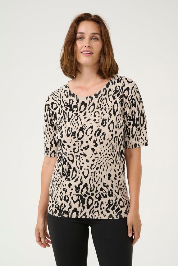 KAFFE Liz Pullover Beige Sort