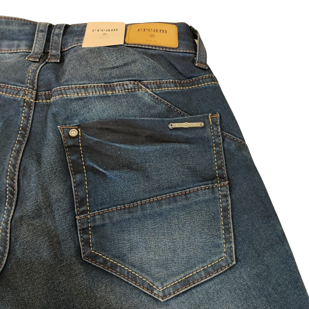 Cream Bailey Power Stretch Capri Mørke Blå Denim
