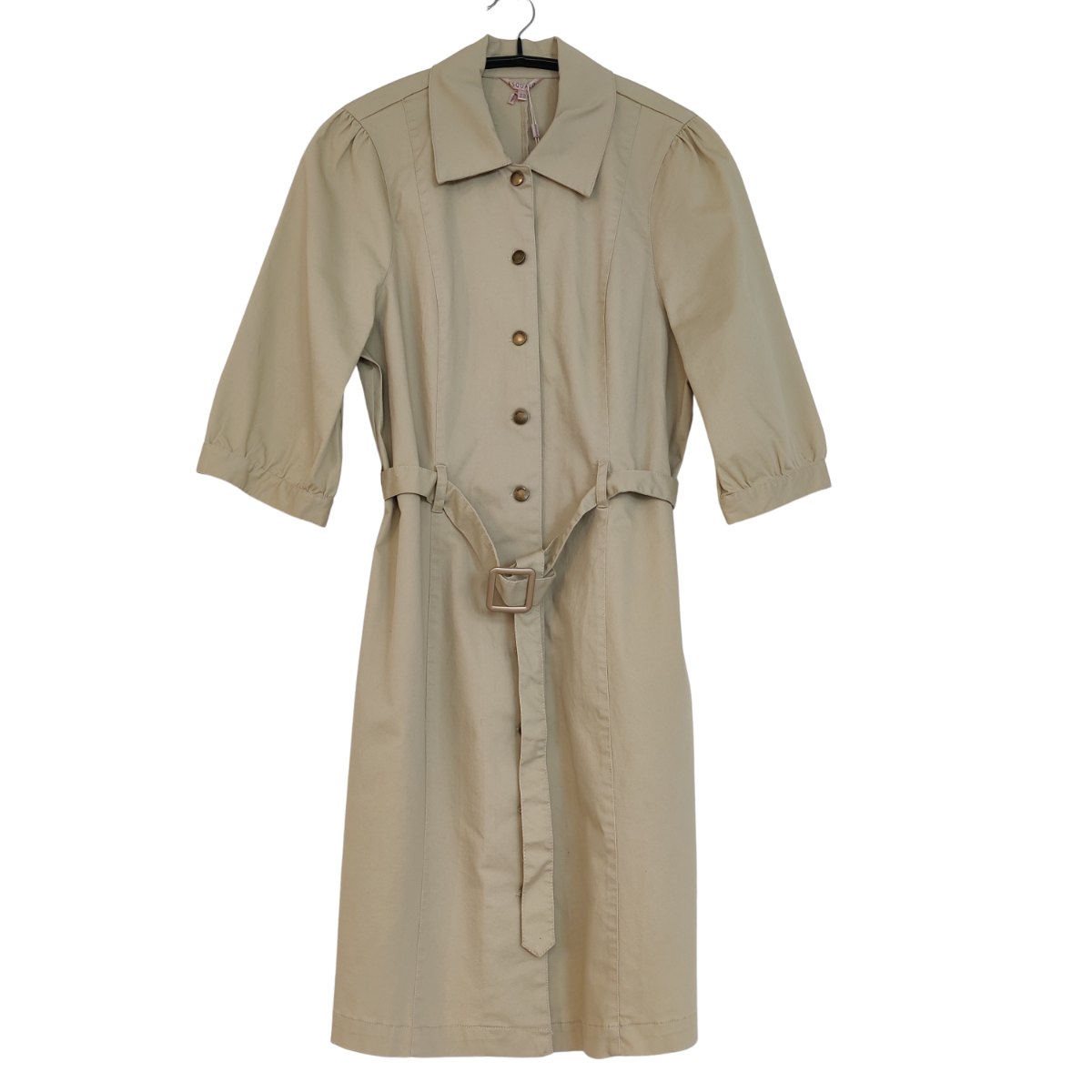 ESQUALO Kjole Puf Sleevehead Khaki