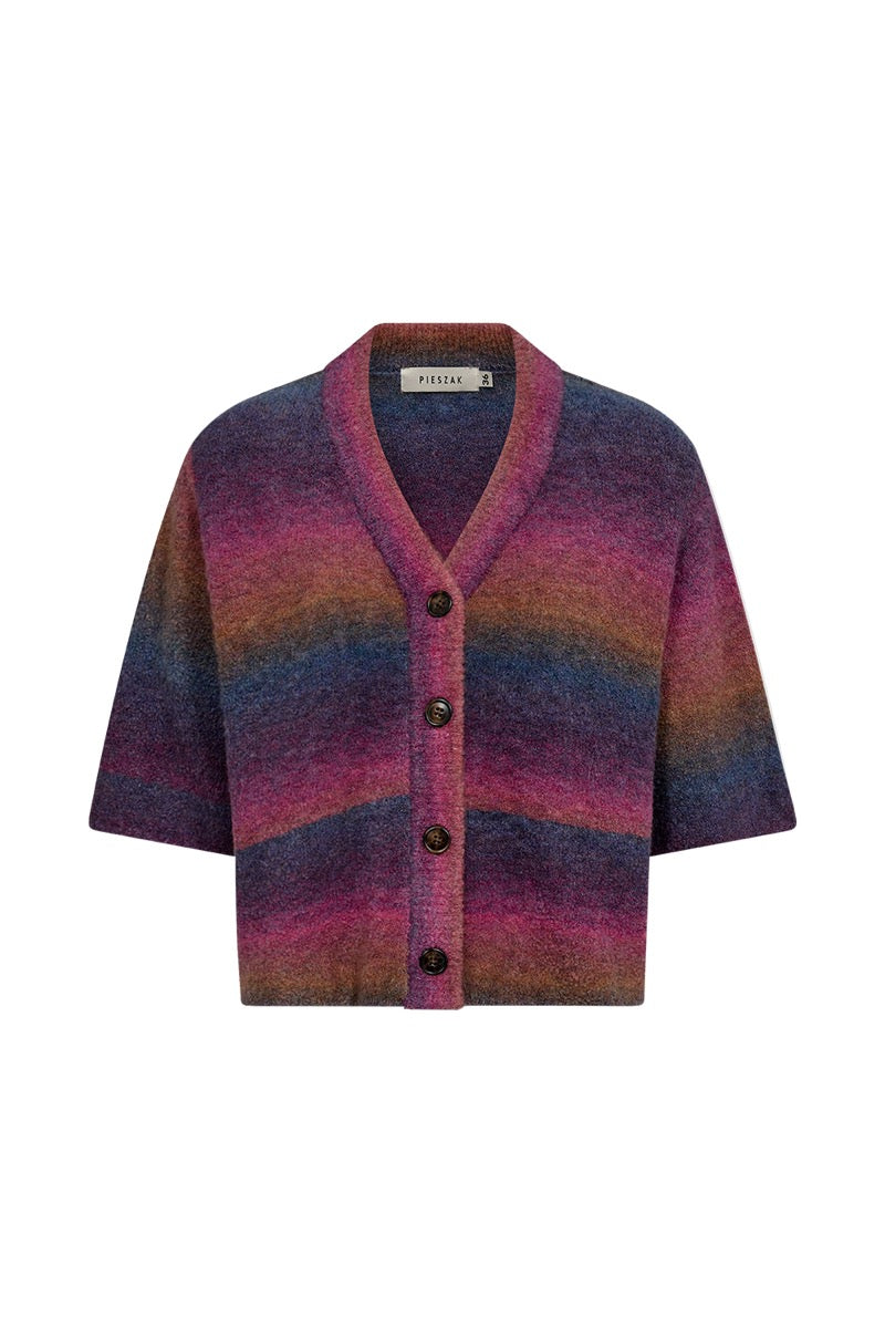 Pieszak PD New Dew SS Cardigan Bright Grape Pink