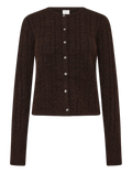 KAFFE Melanie Cardigan Coffee Bean Melange