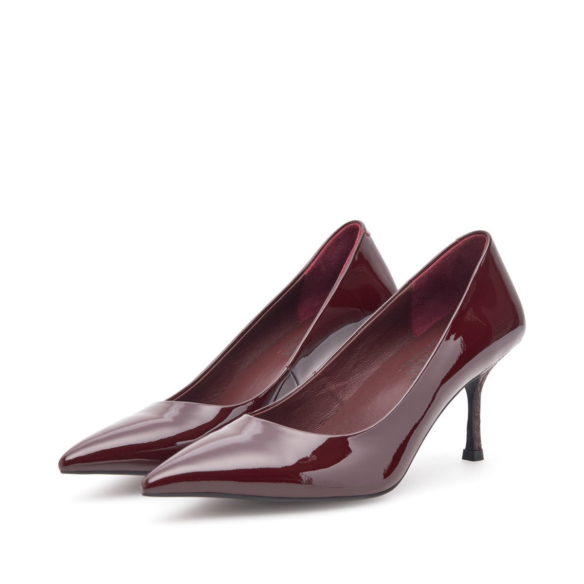 WODEN Laura Patent Stilet Cherry
