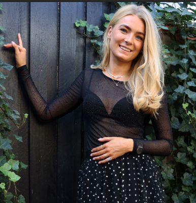 Liberte Mesh T-shirt Sparkle Langærmet Diamond Dot Sort