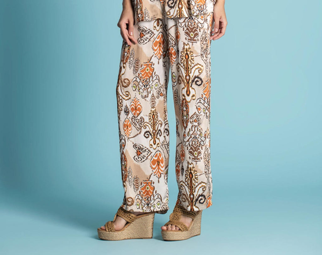 Bessie Lima Buks Print Brun Orange