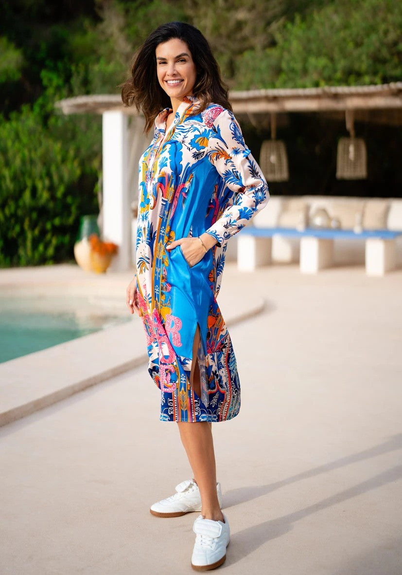 MISS GOODLIFE Midi Kjole Blue Hour Blå