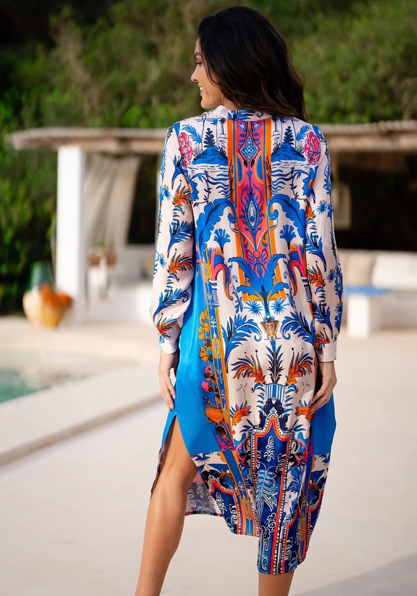 MISS GOODLIFE Midi Kjole Blue Hour Blå